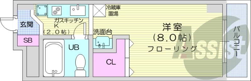 2階の間取り図
