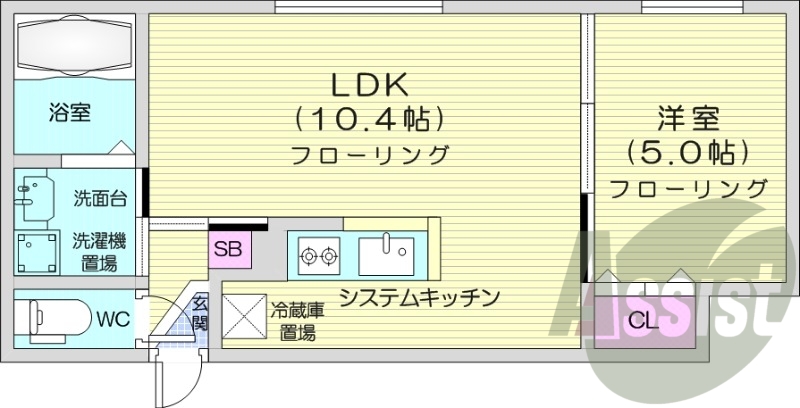 1LDK、ペット可、都市ガス、エアコン、ネット無料
