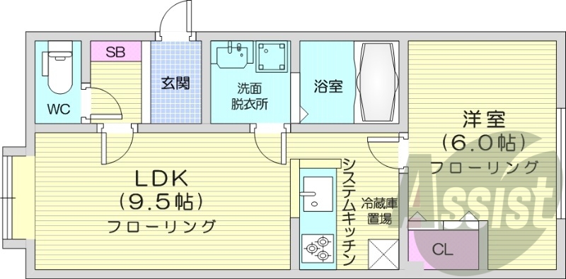 1LDK、ペット対応、エアコン、灯油暖房