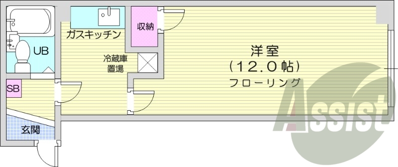 2階の間取り図
