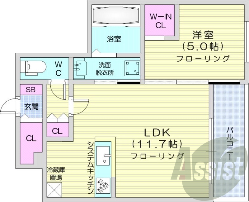1ＬＤＫ、エアコン、都市ガス、追い焚き、ネット無料