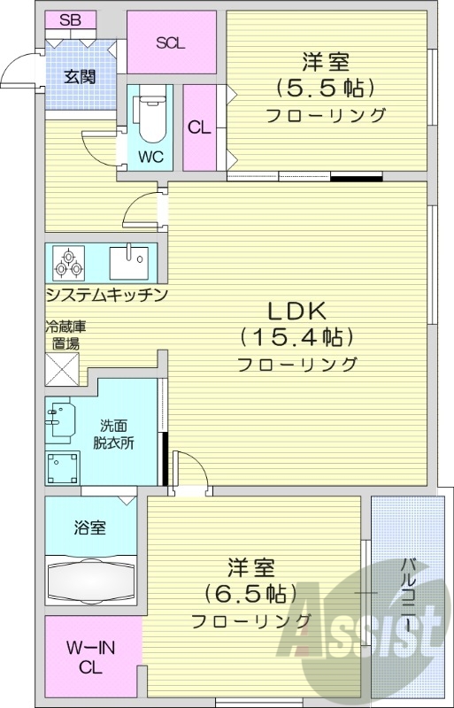 2ＬＤＫ、エアコン、都市ガス、追い焚き、ネット無料