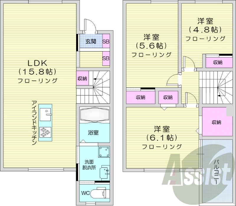 3LDK、灯油ボイラー、一坪バス、追い炊き機能
