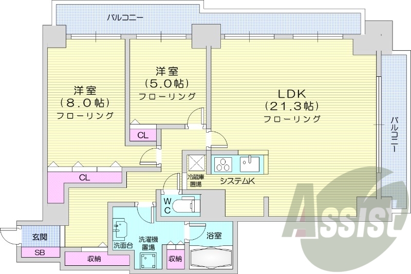 3LDK、ペット可、システムキッチン、食洗器、都市ガス