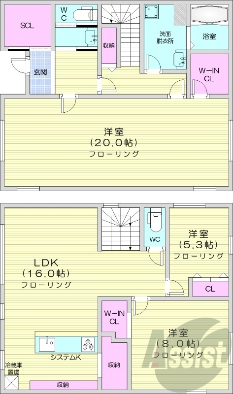 3LDK、都市ガス、エアコン、追い焚き、食洗器