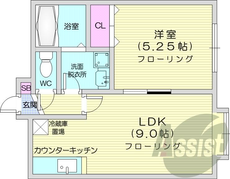 1LDK、エアコン、モニターホン、独立洗面台、灯油暖房