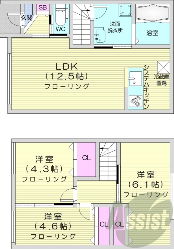 3LDK、エコジョーズ、システムキッチン、エアコン