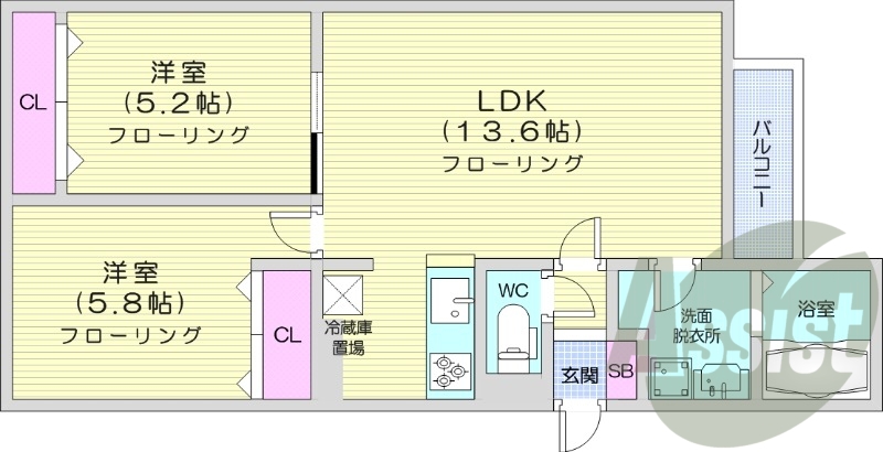ペット相談可、浴室乾燥機、トランクルーム
