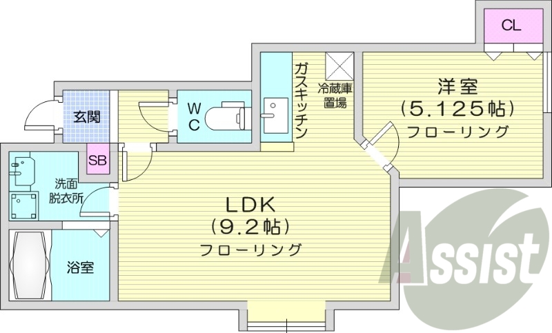 1LDK、エアコン、灯油暖房、角部屋、モニターホン