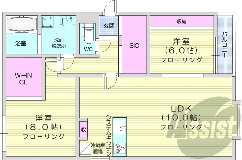 2LDK、フルリノベーション、ガスリミット、エアコン