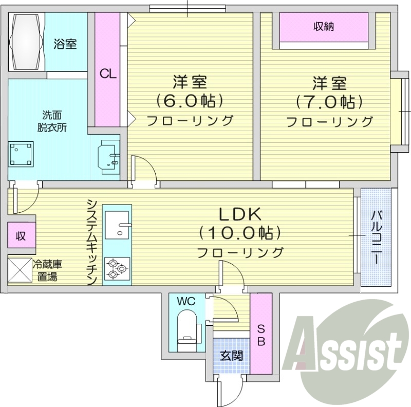 2LDK、フルリノベーション、ガスリミット、エアコン