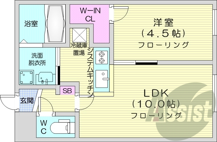 3階の間取り図
