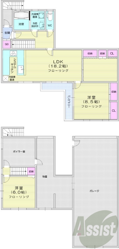 3LDK、エアコン、食器洗浄乾燥機、独立洗面台