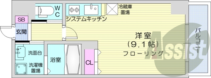 １LDK、インターネット無料、都市ガス、ペット可