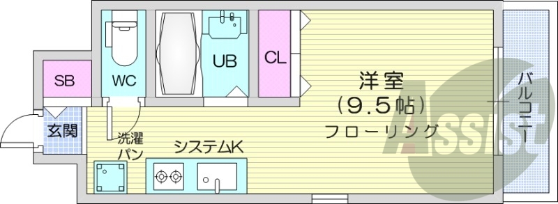 1階の間取り図