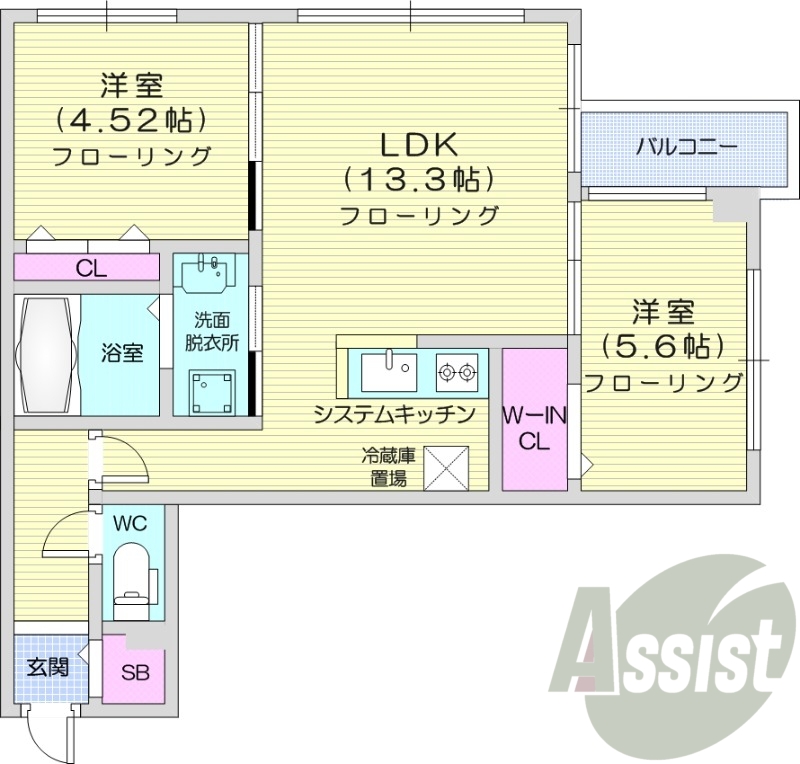1LDK、都市ガス、エアコン、ガス暖房、ネット無料