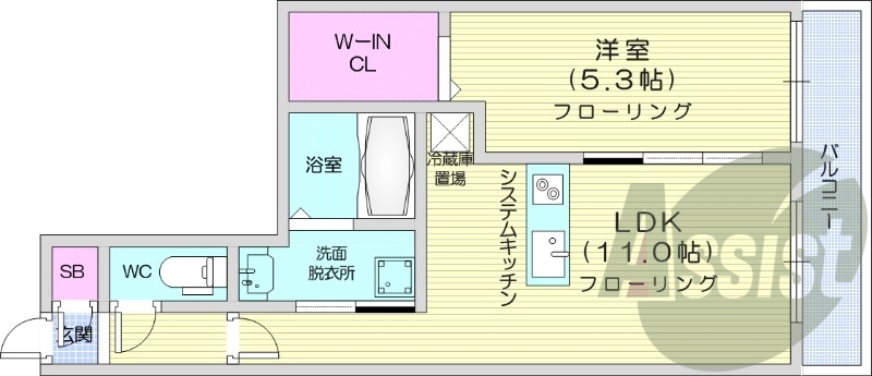 1LDK、エアコン、灯油ボイラー、追い炊き