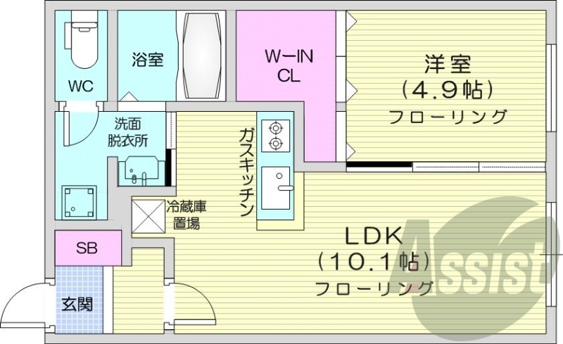 1LDK、オートロック、シャンプードレッサー、デザイナーズ