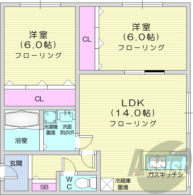 3階の間取り図