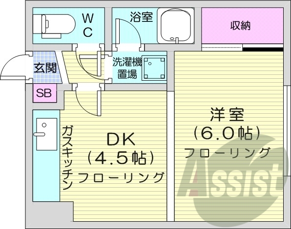 4階の間取り図