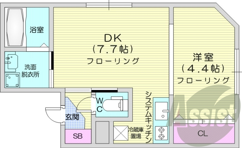 1DK、エアコン、灯油暖房、ネット無料、収納