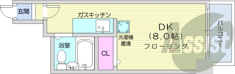 4階の間取り図