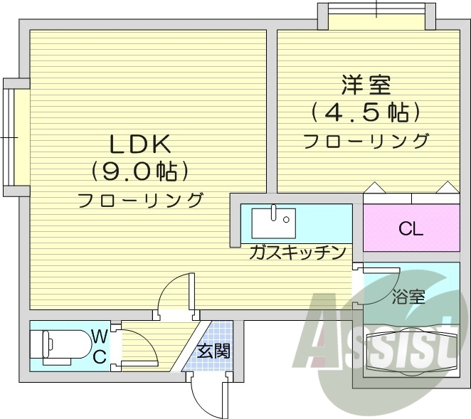2階の間取り図