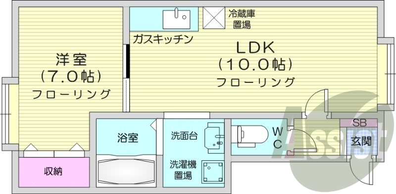 2階の間取り図