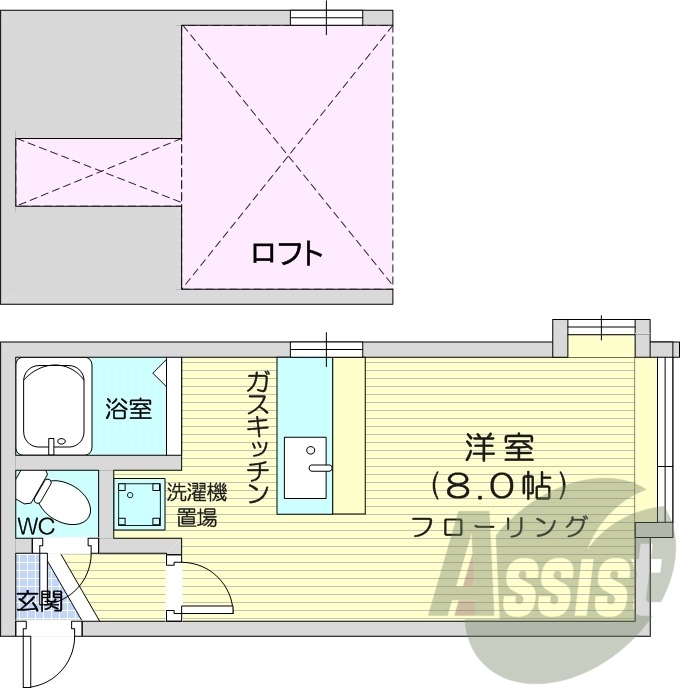 2階の間取り図