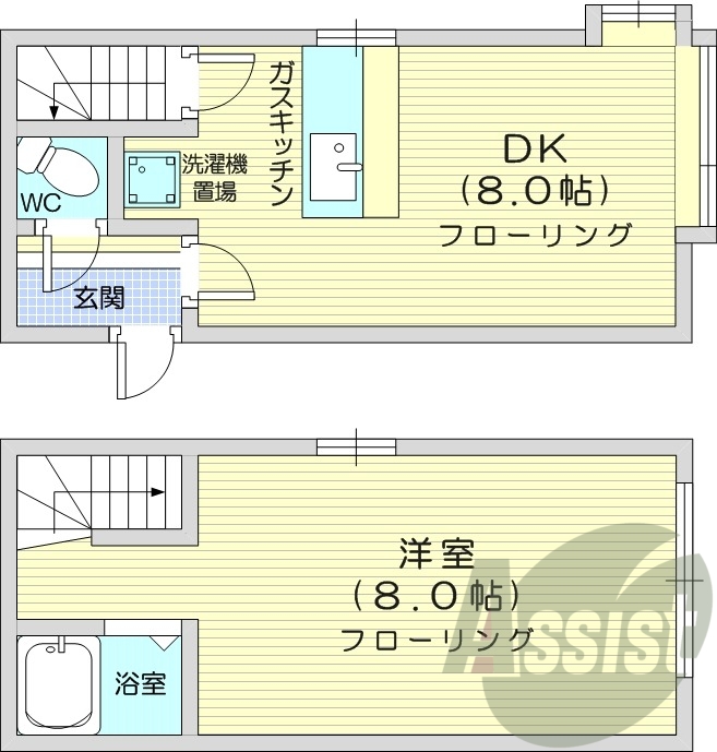 1階の間取り図