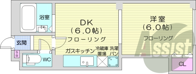 2階の間取り図