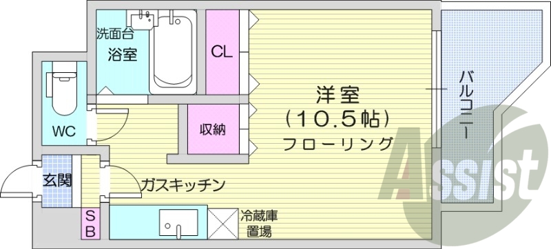 4階の間取り図