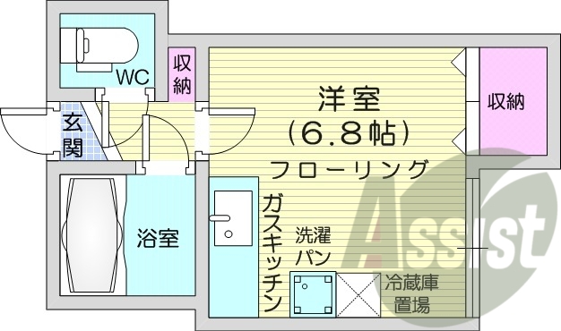2階の間取り図