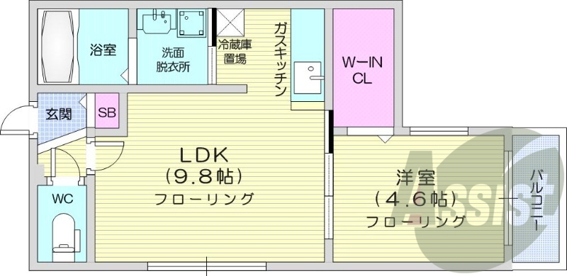 2階の間取り図