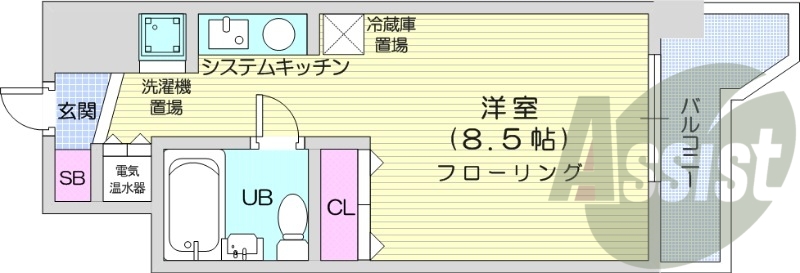 9階の間取り図