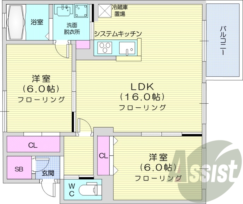 5階の間取り図