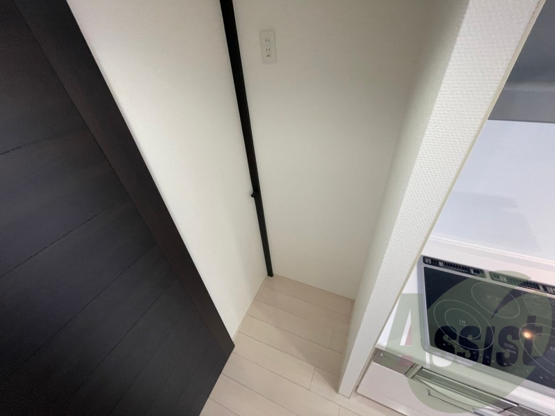 冷蔵庫置き場はこちらです!動線もバッチリですね。 冷蔵庫置き場はこちらです!動線もバッチリですね。