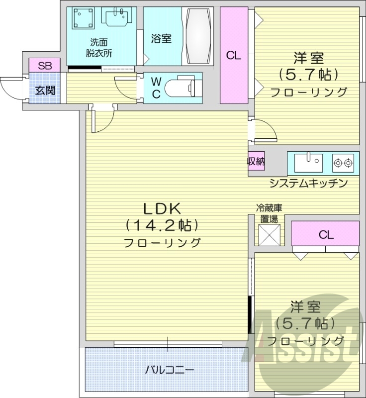 3階の間取り図