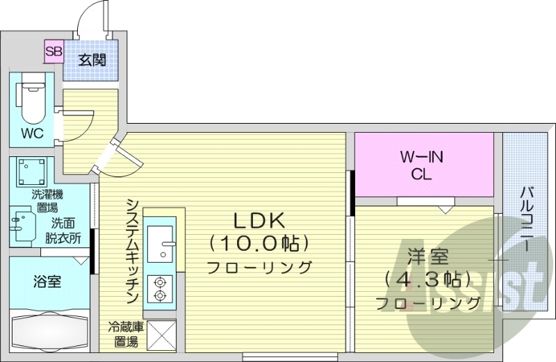 3階の間取り図