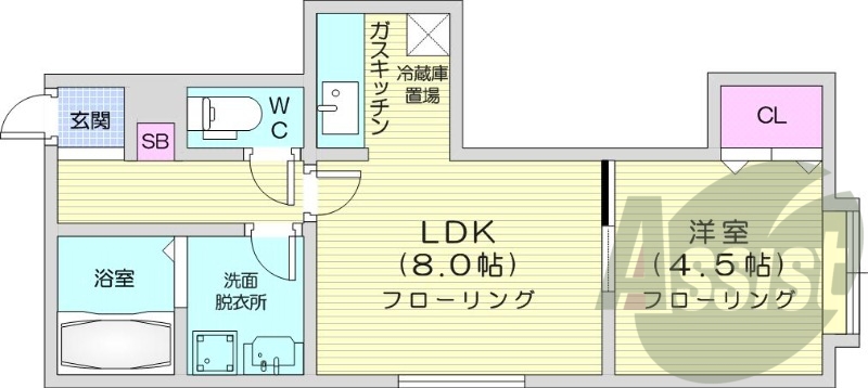 2階の間取り図