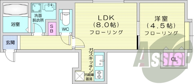 2階の間取り図