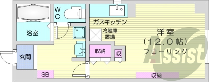5階の間取り図