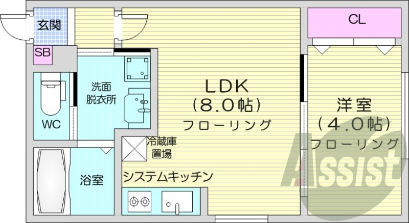 2階の間取り図