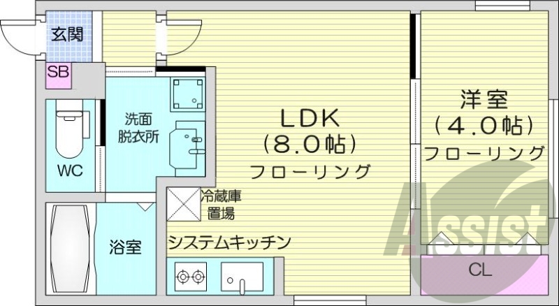 4階の間取り図