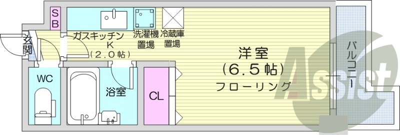 4階の間取り図