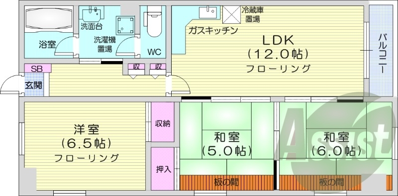 2階の間取り図
