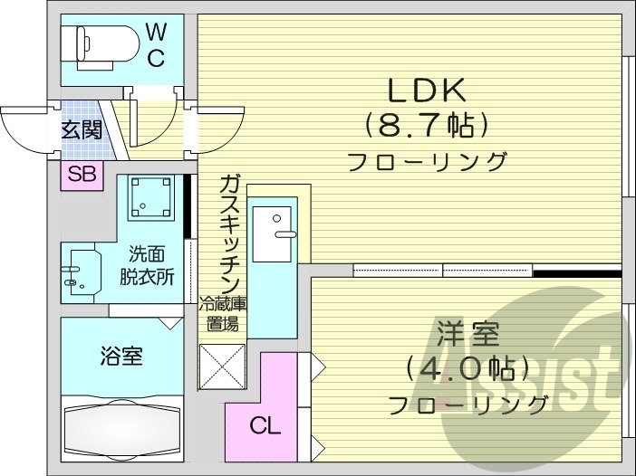 4階の間取り図