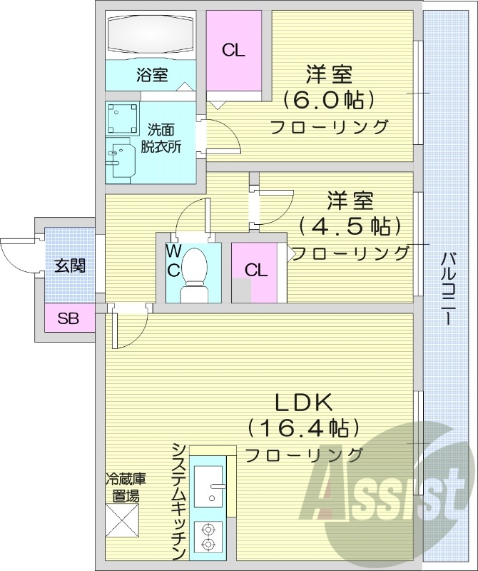 3階の間取り図