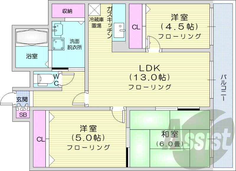 3階の間取り図