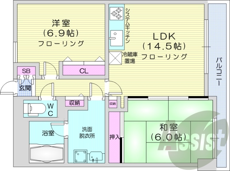 5階の間取り図